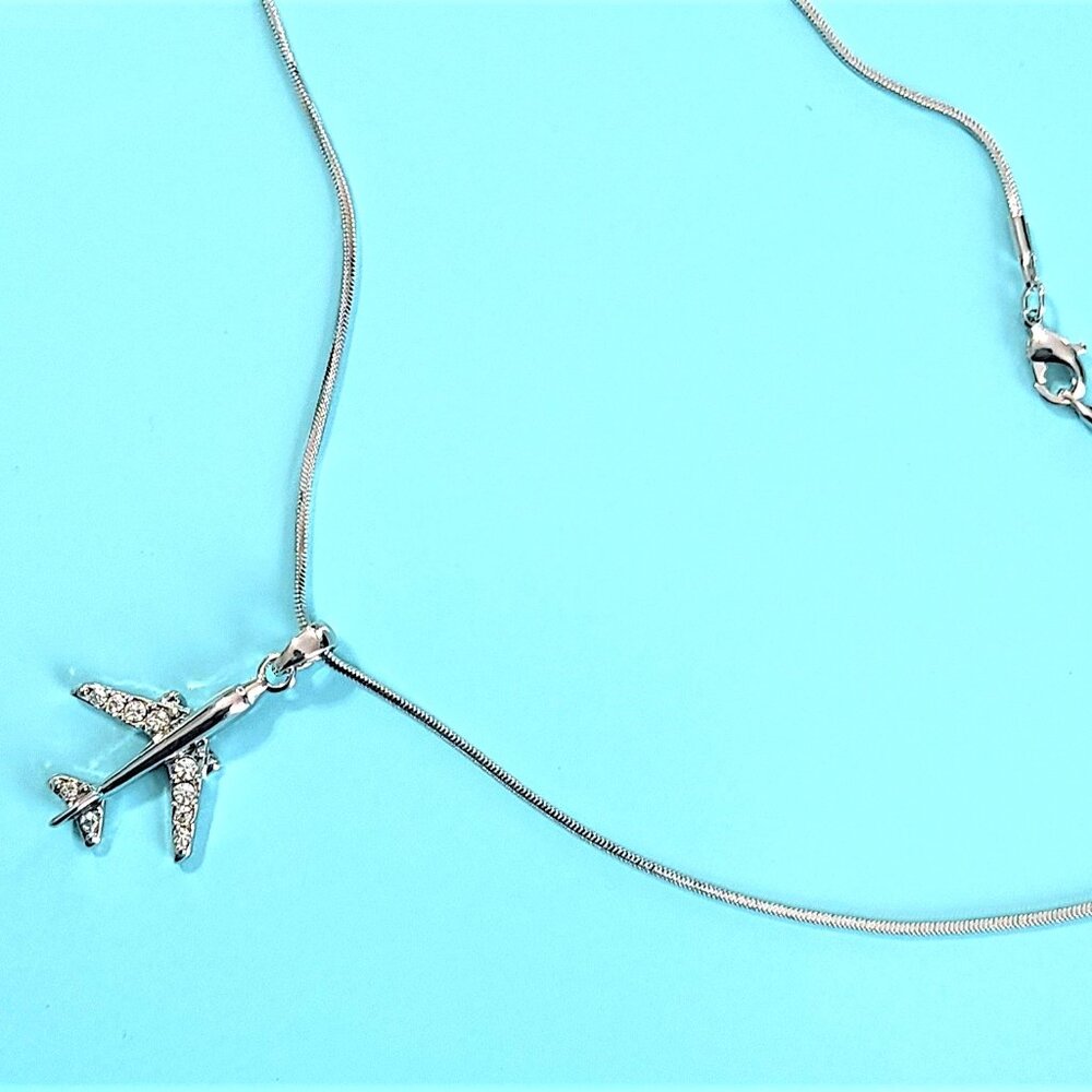 Flight attendant Pendant Necklace/Aviation Jewelry/Pilot Charm Pendant/Jet Gift - Picture 16 of 16